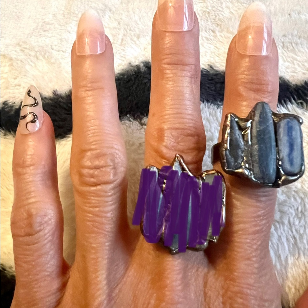 Kyanite Reiki Atttuneme Ring - Picture 9 of 9